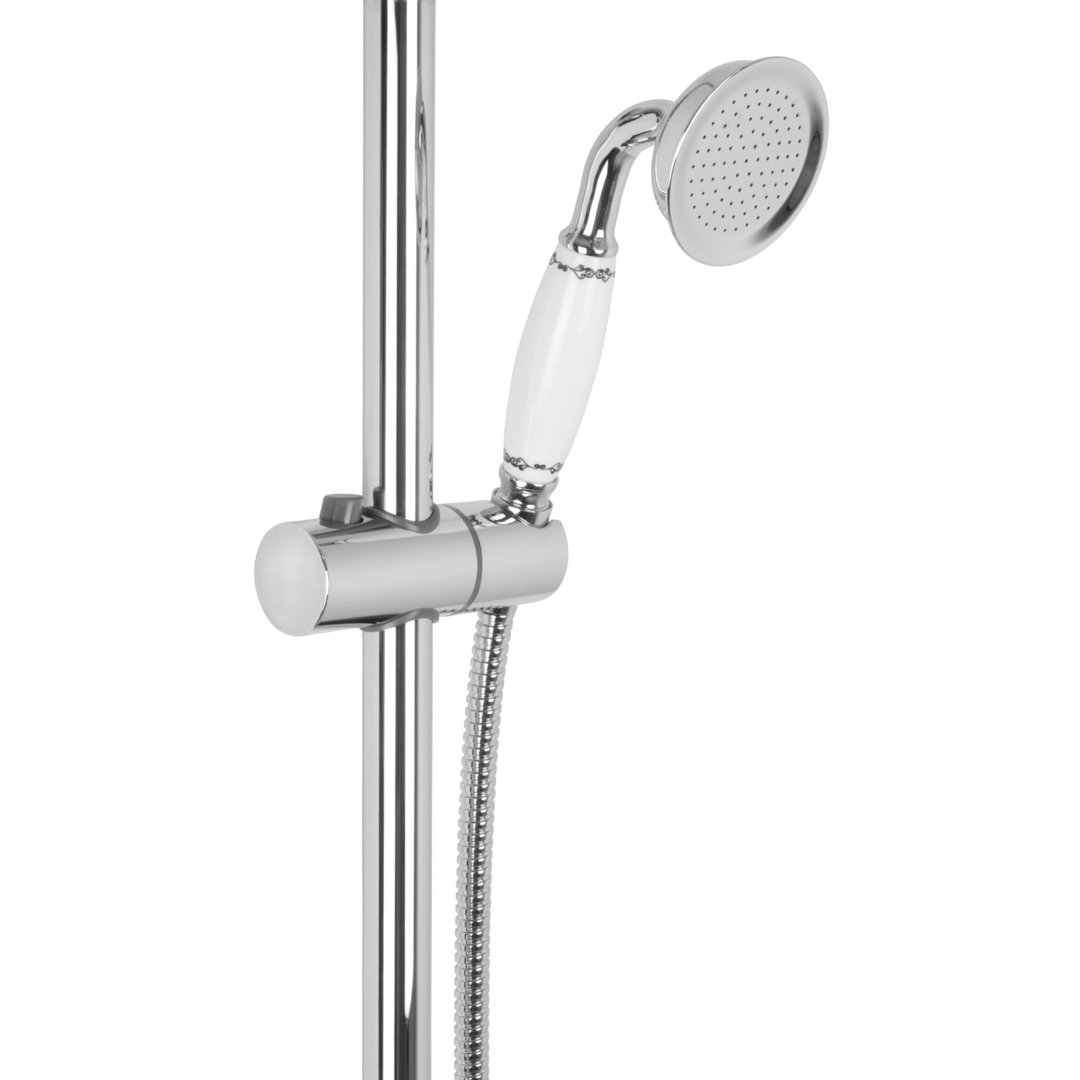 Welfenstein Nostalgie Aufputz-Set 2D-HN081K Regendusche 20cm