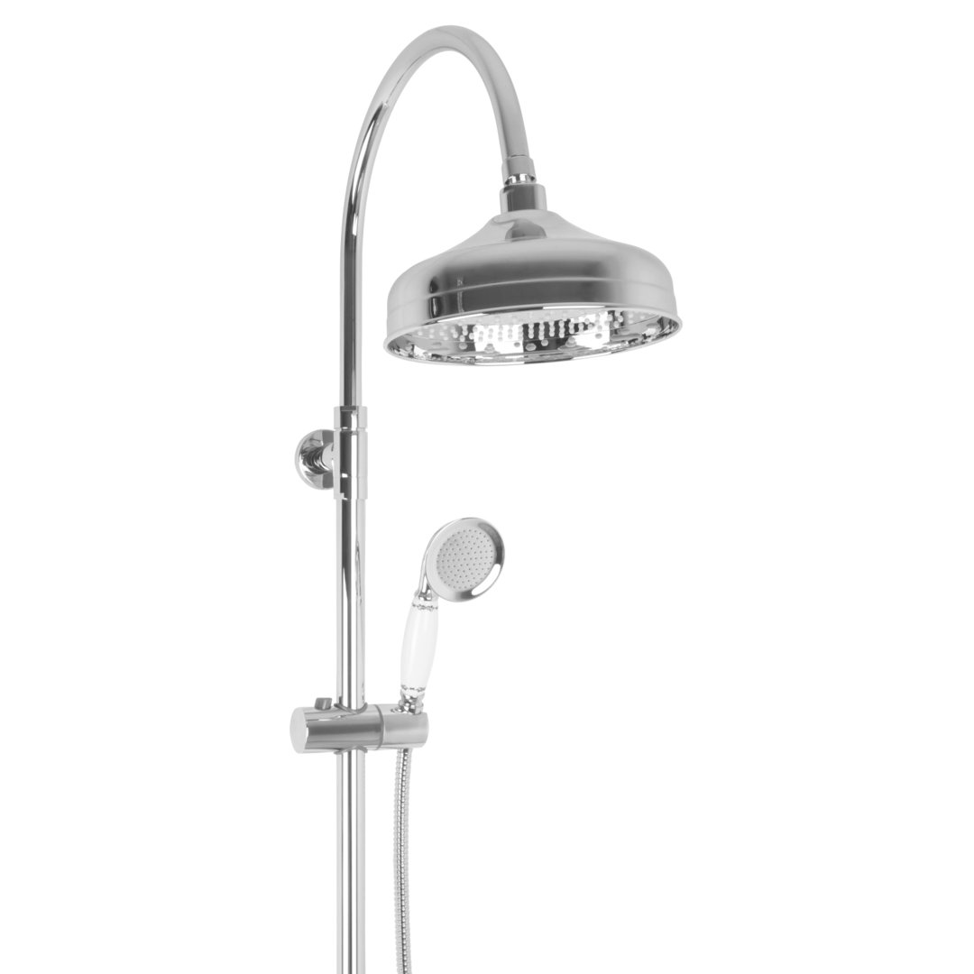 Welfenstein Nostalgie Aufputz-Set 2D-HN081K Regendusche 20cm