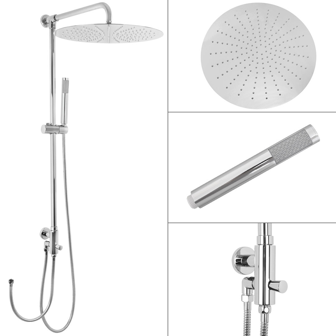 Welfenstein Aufputz-Set 2M-ER40 Regendusche 40cm
