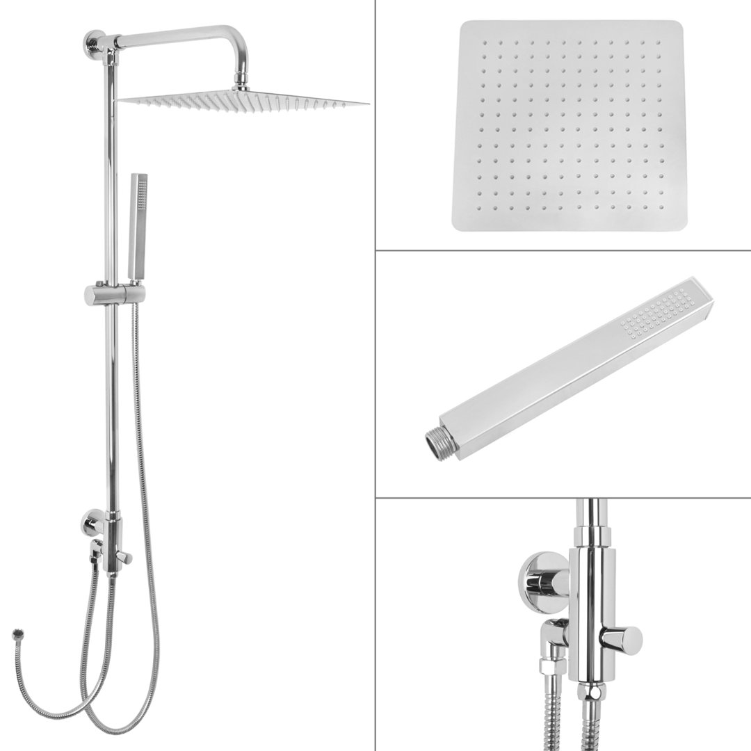 Welfenstein Aufputz-Set 2M-ES30 Regendusche 30cm