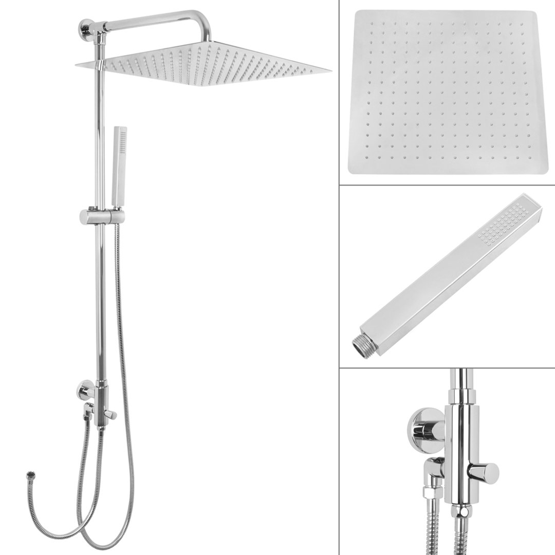 Welfenstein Aufputz-Set 2M-ES40 Regendusche 40cm