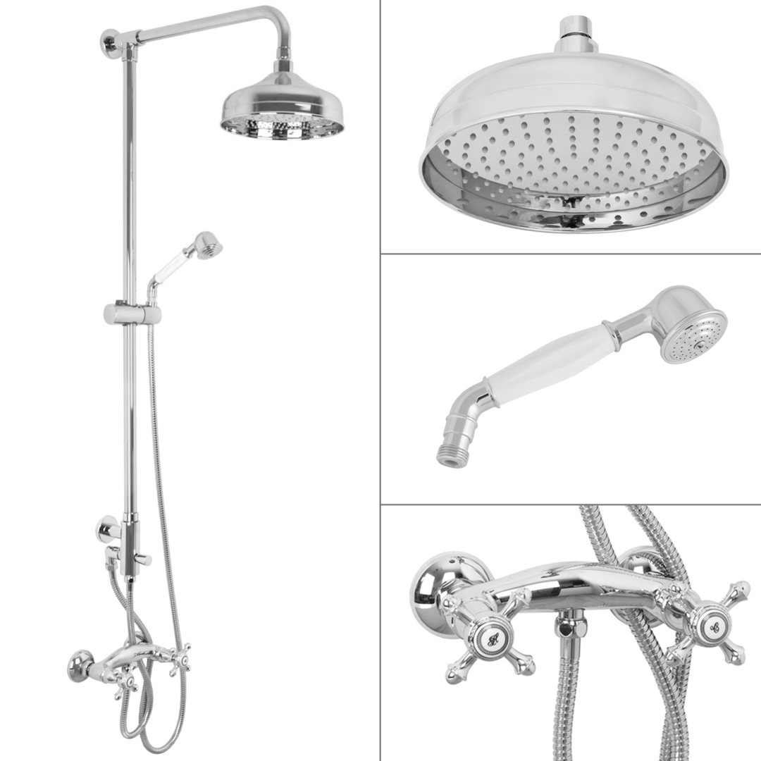 Welfenstein Aufputz-Set 2M-NV1 Regendusche Nostalgie