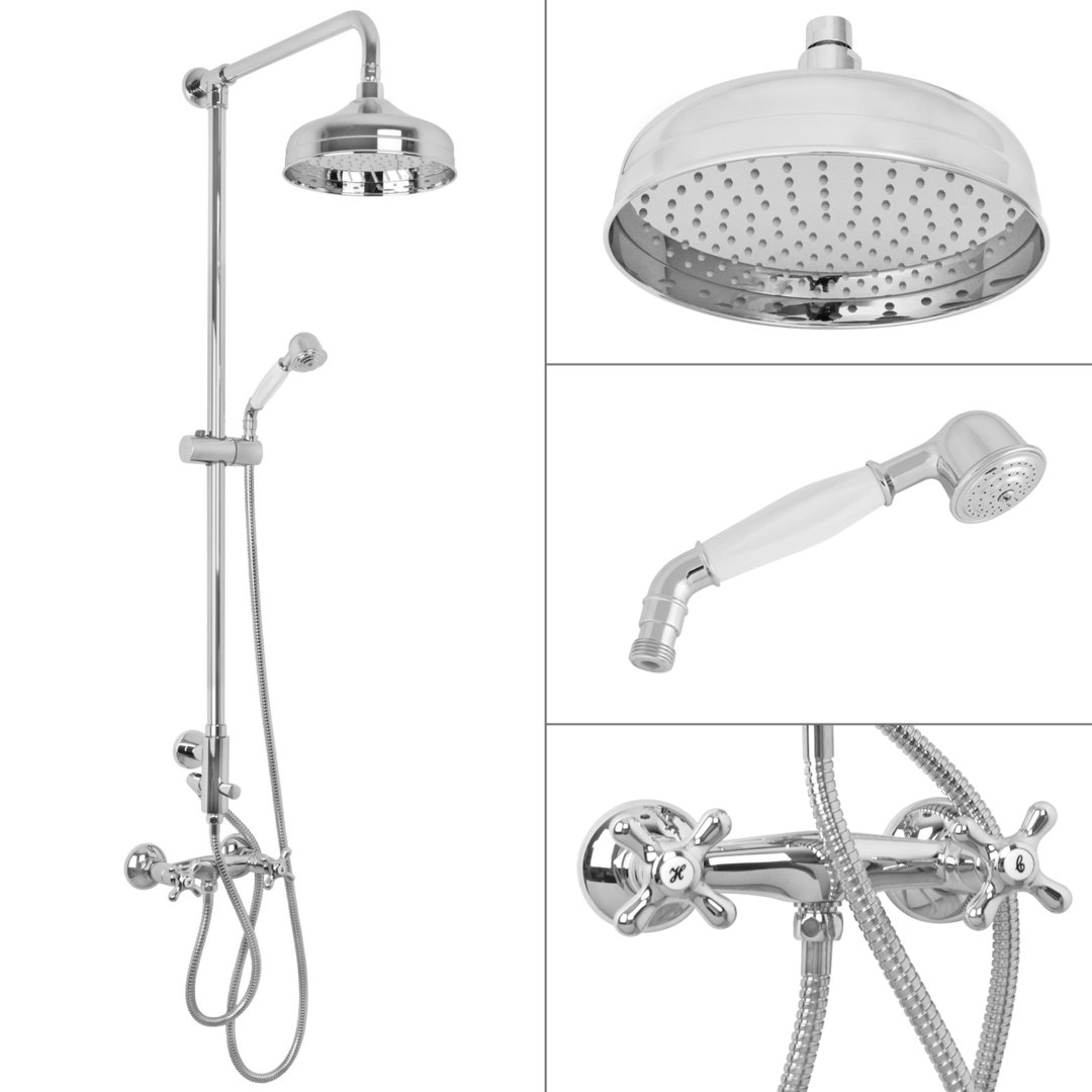 Welfenstein Aufputz-Set 2M-T41 Regendusche Nostalgie