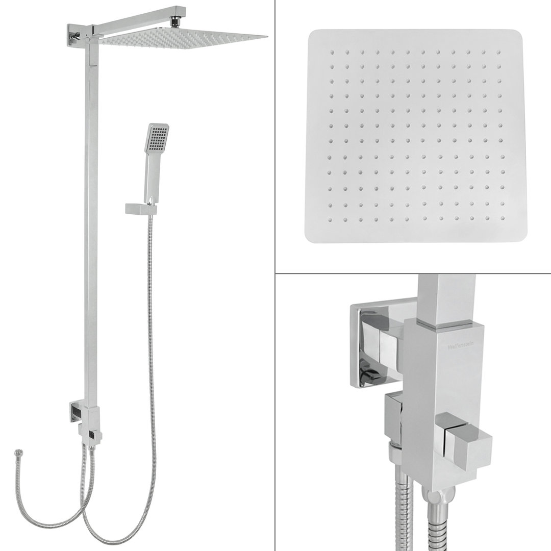 Welfenstein Aufputz-Set 2N-ES30 Regendusche 30x30cm