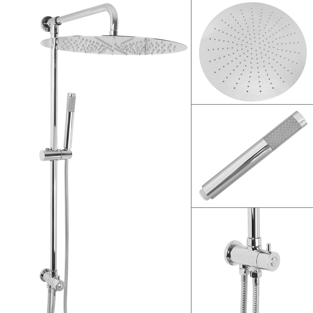 Welfenstein Aufputz-Set 2Q-ER40 Regendusche 40cm