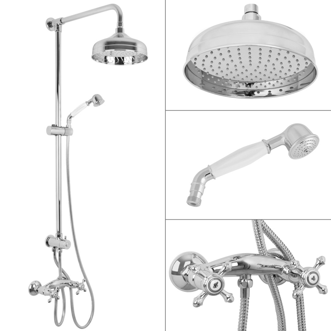 Welfenstein Aufputz-Set 2Q-NV1 Regendusche Nostalgie