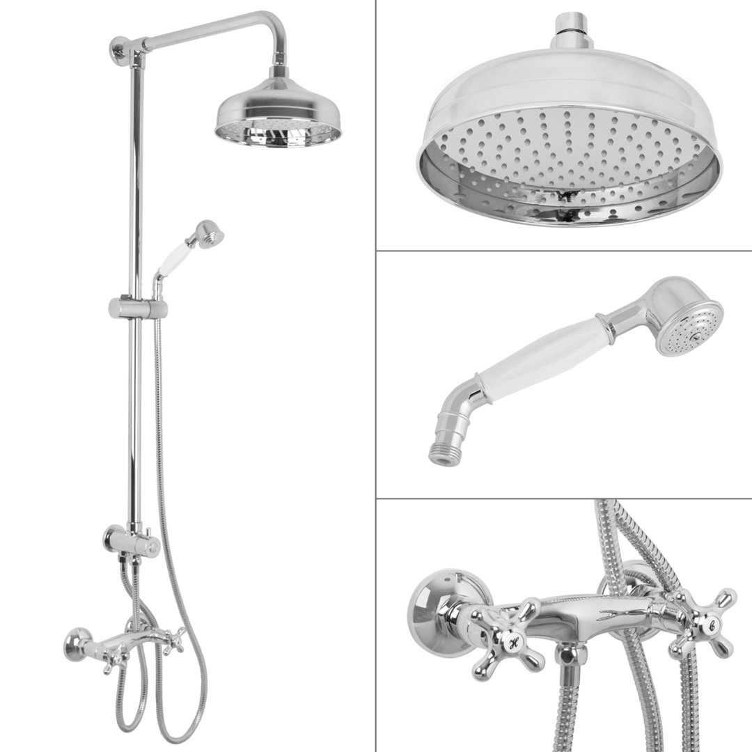 Welfenstein Aufputz-Set 2Q-T41 Regendusche Nostalgie