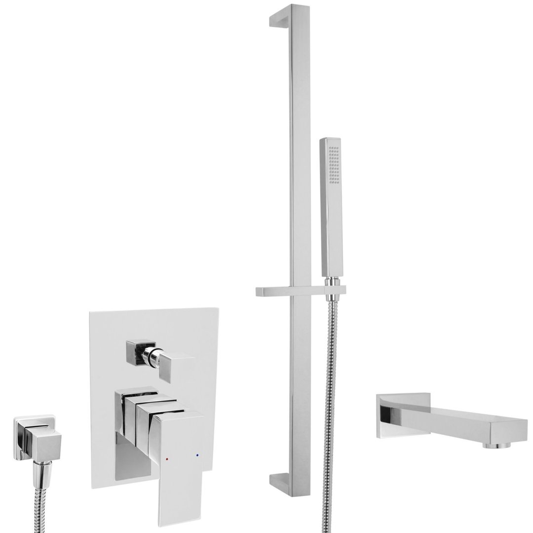 Welfenstein Unterputz-Set 34-8W13W Brausestange Badewanne