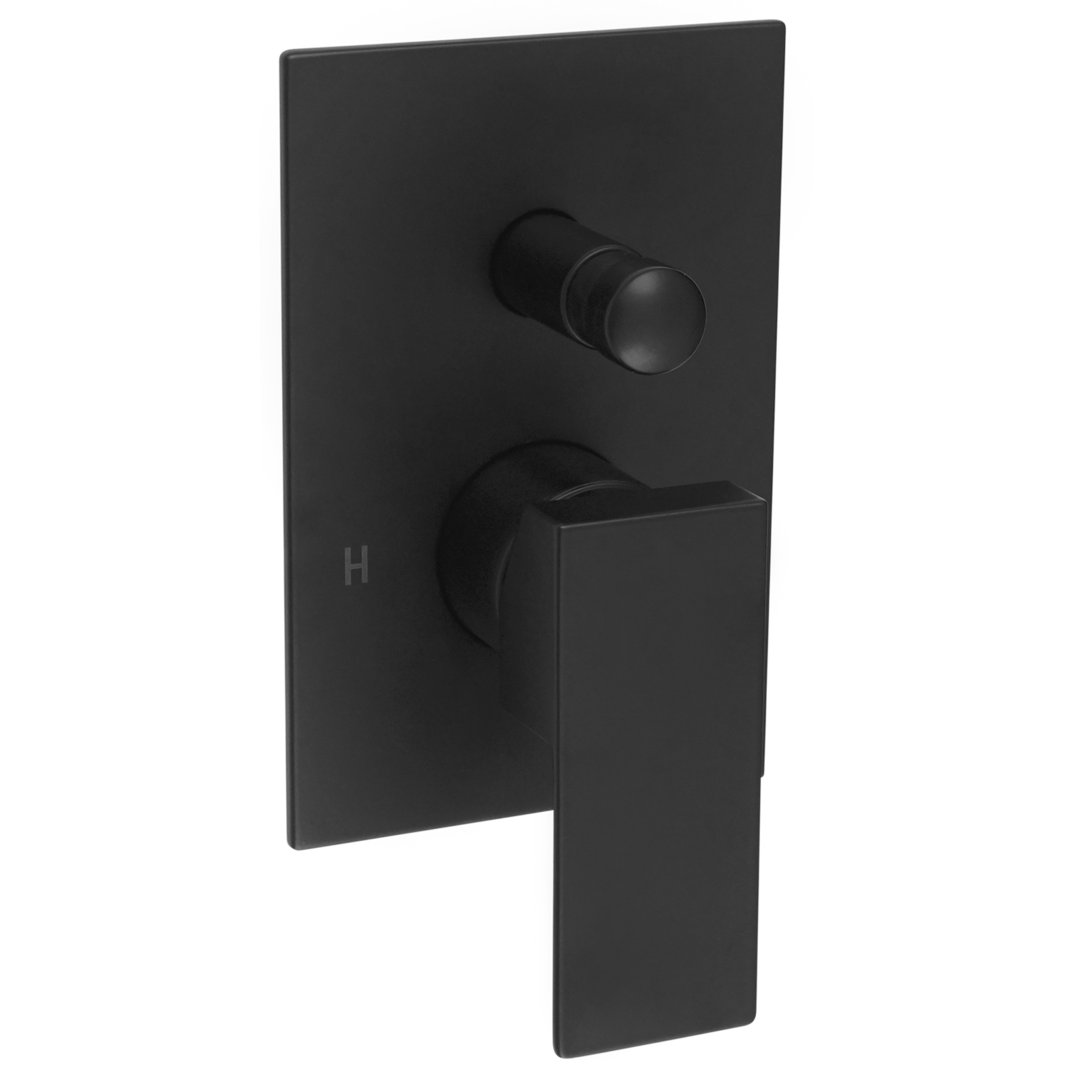 Welfenstein Unterputz Armatur 75 4401PA mit Montagebox schwarz matt