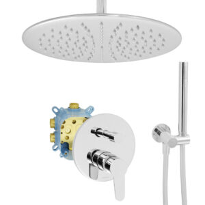 Welfenstein Unterputz-Set EB2-R10 Deckenzulauf Regendusche 30cm