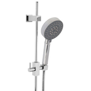 Welfenstein Brausegarnitur D3-5384101 rund Duschstange 75cm Messing