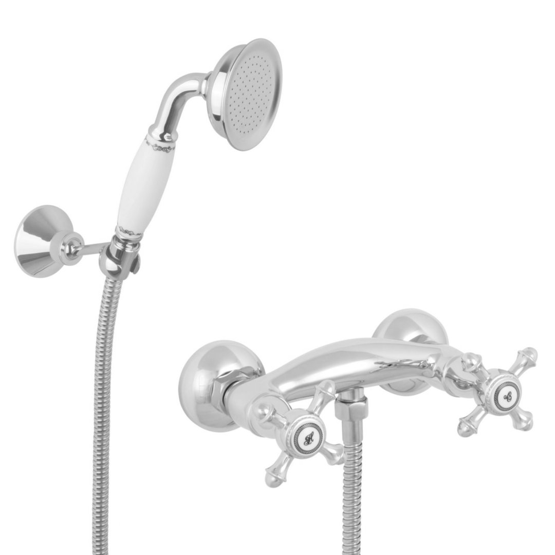 duscharmatur duschenarmatur nostalgie retro landhaus duschenset handbrausenset handbrause