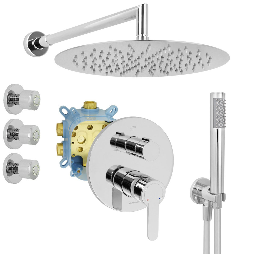 Welfenstein Unterputz-Set EB3-R01 Regendusche 30cm