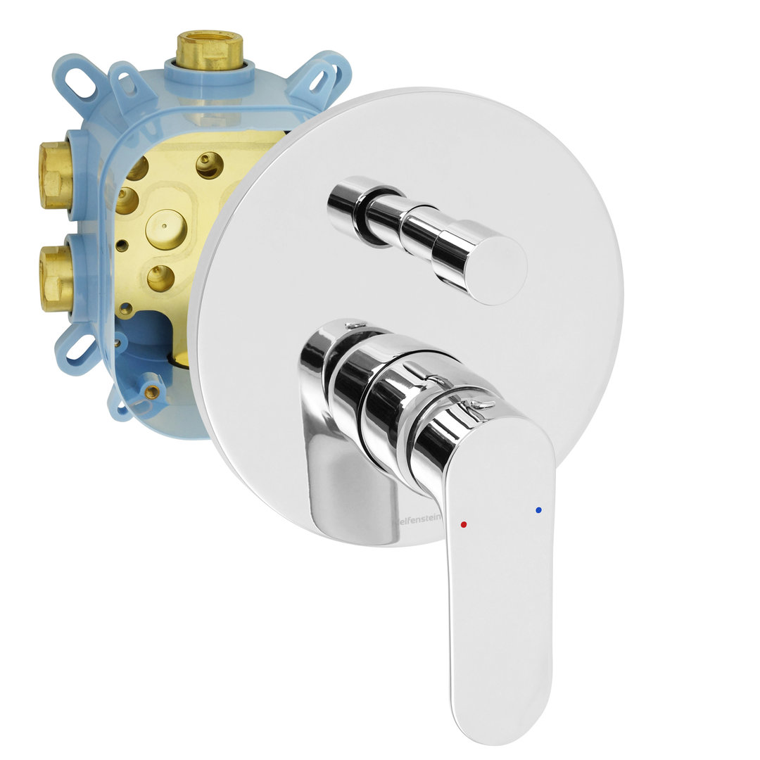 Welfenstein 2-Wege Unterputz Armatur EB-02WZ mit Montagebox