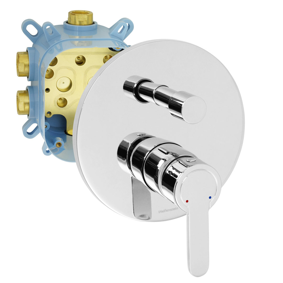 Welfenstein 2-Wege Unterputz Armatur EB-02YC mit Montagebox