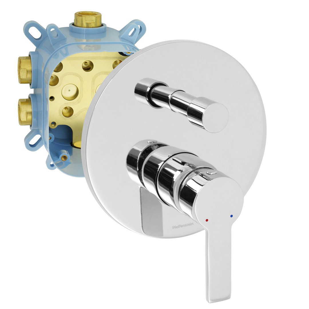 Welfenstein 2-Wege Unterputz Armatur EB-02YG mit Montagebox