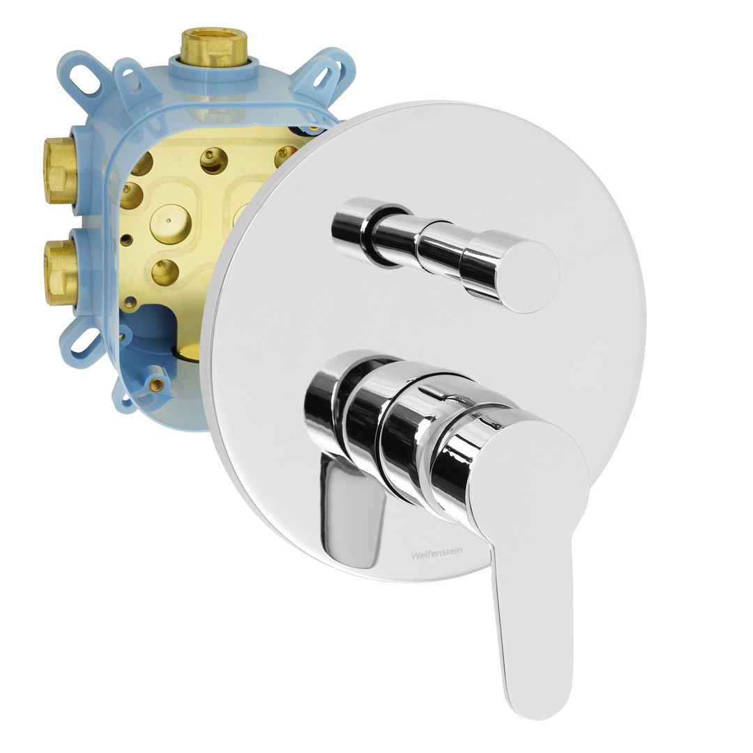 Welfenstein 2-Wege Unterputz Armatur EB-02YH mit Montagebox
