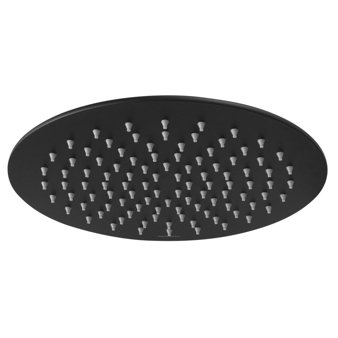 Welfenstein Regenbrause 25cm ER25-PA schwarz matt rund