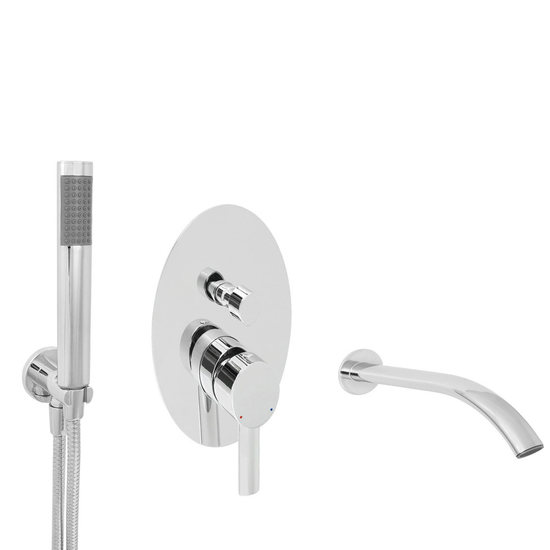 Welfenstein Unterputz-Set FA24-JK7B oval für Badewannen