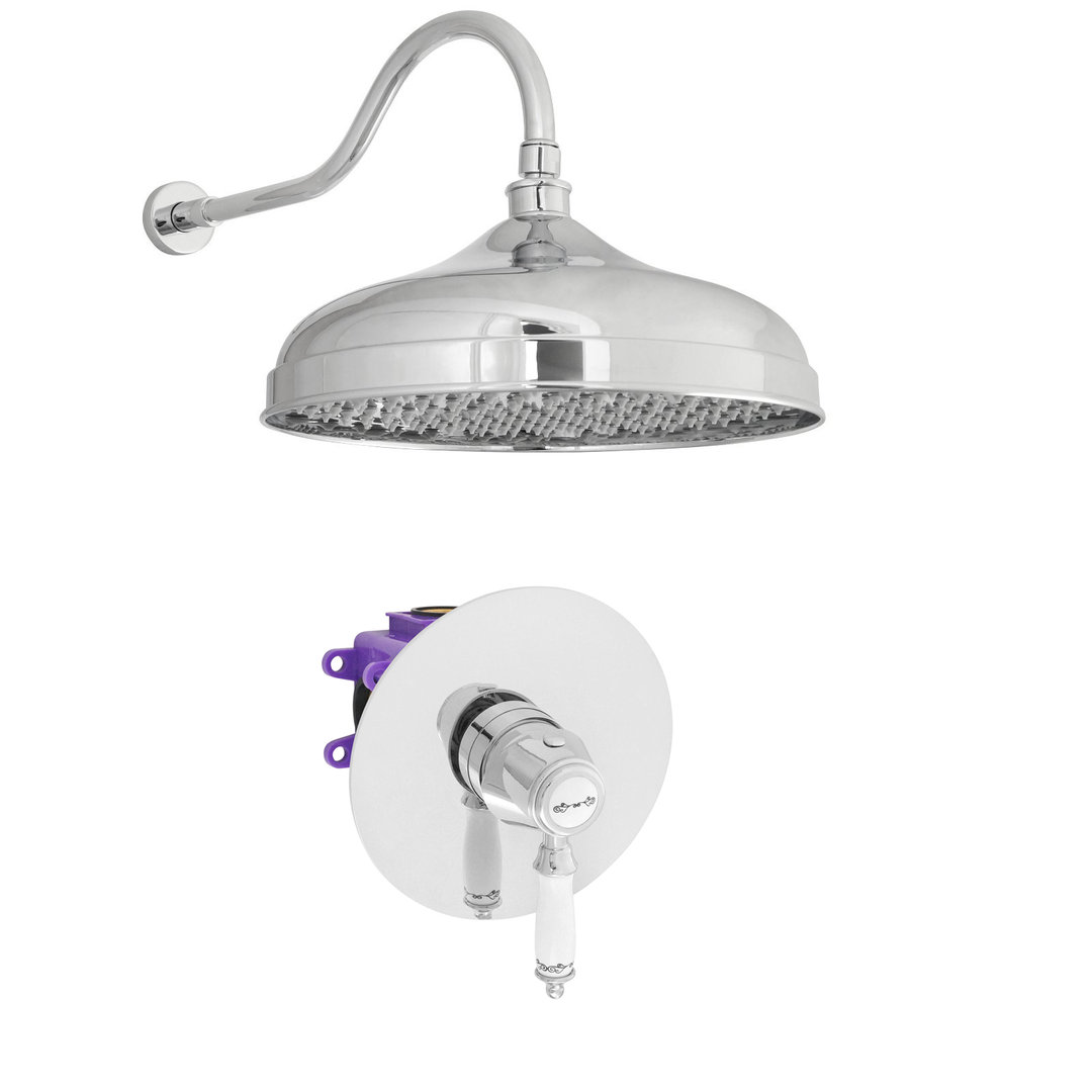 Welfenstein Unterputz-Set H110-N01 Regendusche Nostalgie 30 cm