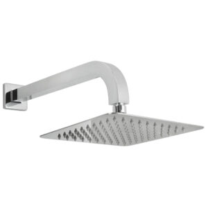 Welfenstein Regenbrause Edelstahl 20x20cm mit Zulaufarm HB24-ES20