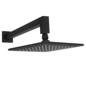 Welfenstein Regenbrause mit Zulaufarm HB2-ES20-PA schwarz matt