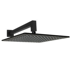 Welfenstein Regenbrause mit Zulaufarm HB2-ES30-PA schwarz matt