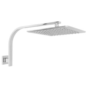 Welfenstein Regenbrause Edelstahl 25x25cm mit Zulaufarm HB32-ESS25