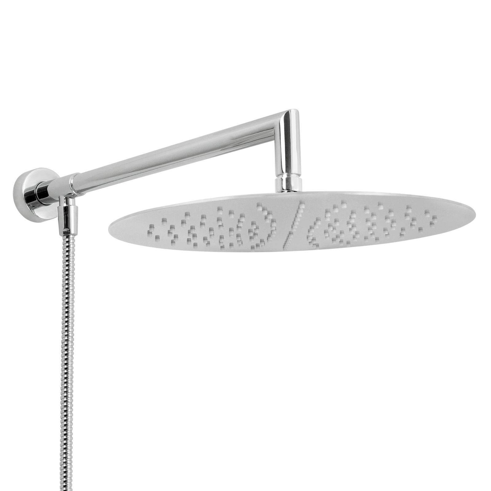 Welfenstein Regenbrause 30cm mit Zulaufarm und Brauseschlauch HB5-ER30