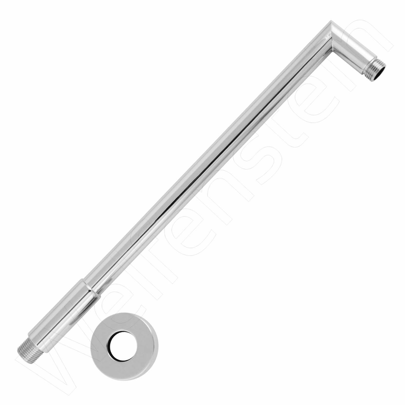 Welfenstein Regenbrause mit Zulaufarm HB7-ER30 Edelstahl 30cm – Bild 9