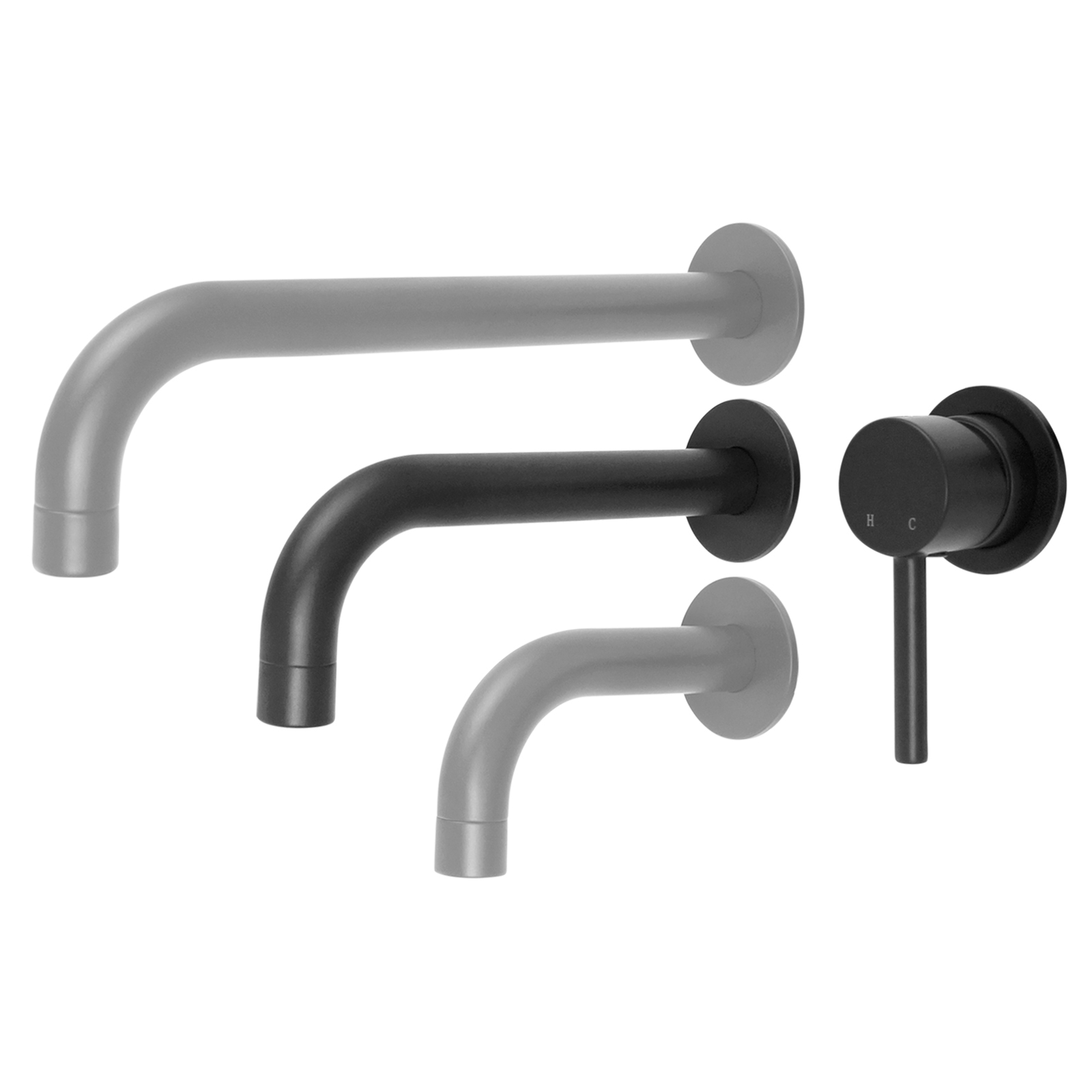 zweiloch 2-Loch Armatur schwarz matt