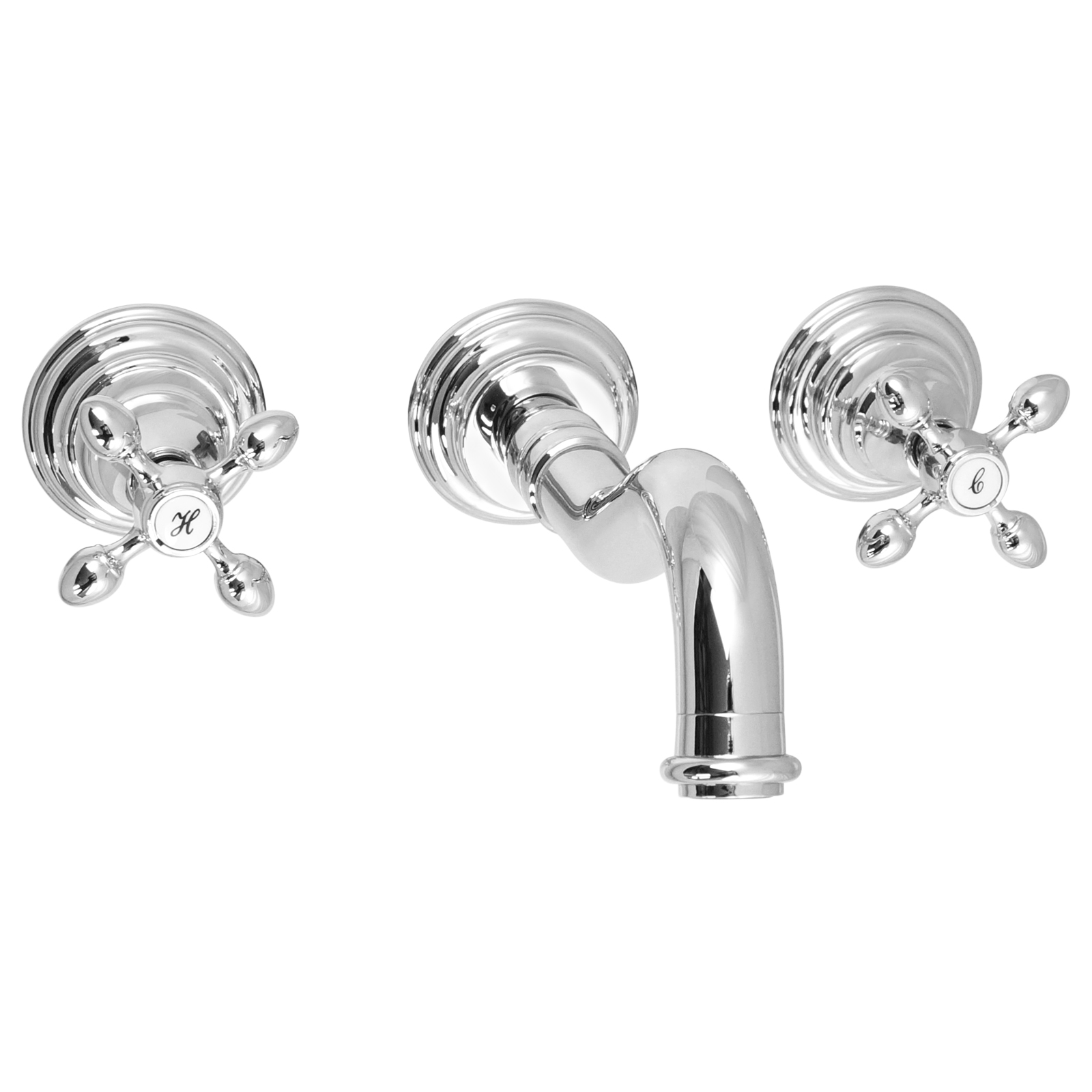 waschtischarmatur unterputz messing verchromt mischer zweigriffmischer kreuzgriffe mischelement vintage landhaus