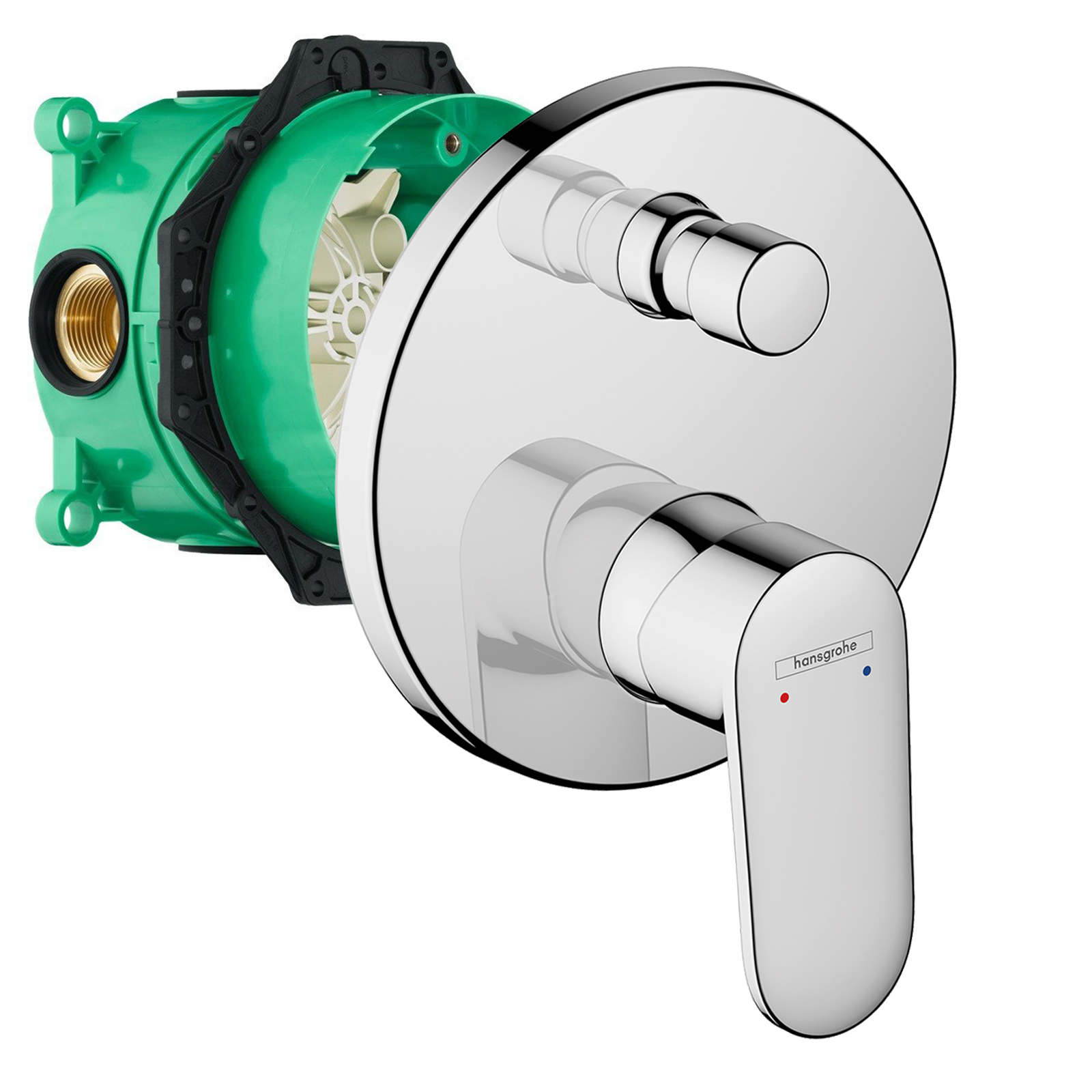 Unterputz-Set mit hansgrohe Vernis-Blend-D83 Wanneneinlauf – Bild 2