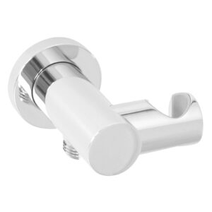 welfenstein wandanschlussbogen mit brausehalterung 1/2 zoll handbrausehalterung neigung verstellbar messing verchromt rundes zylindrisches design